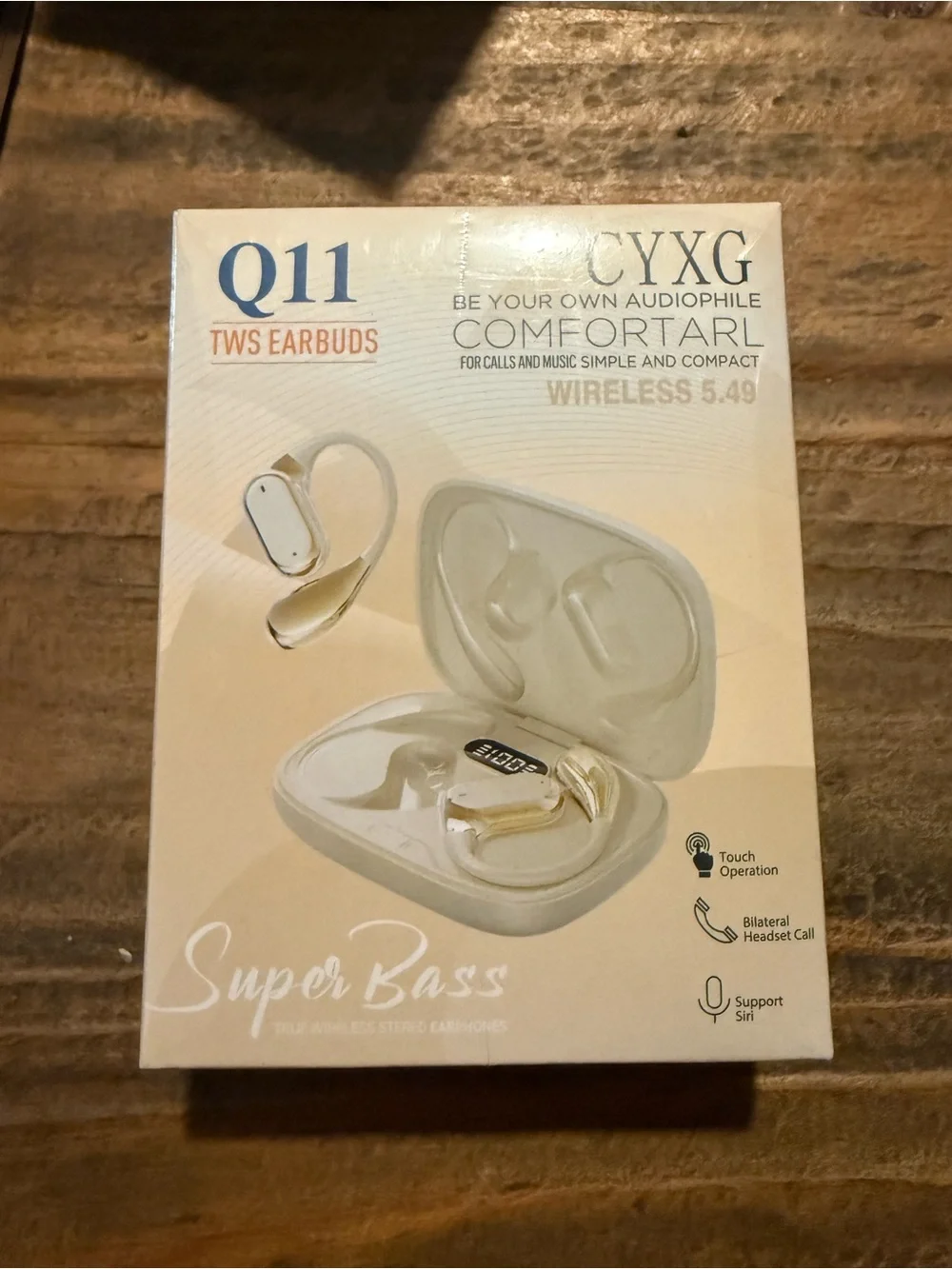 Q11 Wireless TWS Earbuds in Cream - True Wireless Stereo
